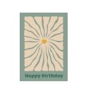 Flower Power Birthday Card