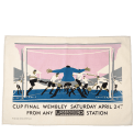Cotton tea towel - TfL Vintage Poster "Cup Final"