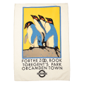 Cotton tea towel - TfL Vintage Poster "For the Zoo..."