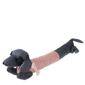 Sausage Dog Draught Excluder - Pink Jumper