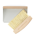Wooden Table Brush And Pan Set - Soft Grey