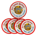 Metal Coasters - Old Leopard Brewery (set Of 4)