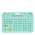 Stick on earrings (30 pairs) - Floral Flutter