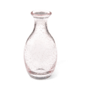 Hand blown bubble glass vase - Rose pink