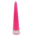 Tall cone candle - Bright Pink