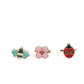 Glitter rings (set of 3) - Ladybird