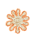 Corn husk coaster - Orange