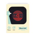 Silicone coasters (set of 6) - Vinyl record 