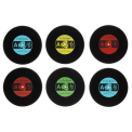 Silicone coasters (set of 6) - Vinyl record