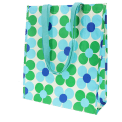 Shopping Bag - Blue And Green Daisy