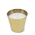 Scented candle - Gold tone hammered metal