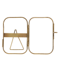 Rounded standing brass frame 10x15cm