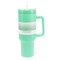 Travel tumbler with handle (1.2Ltr) - Mint green