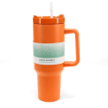 Travel tumbler with handle (1.2Ltr) - Orange