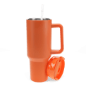 Travel tumbler with handle (1.2Ltr) - Orange