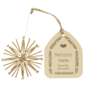 Straw star decoration (8cm)
