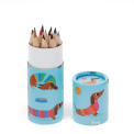 Tube of colouring pencils - Sausage Dog