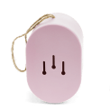 Oval bamboo fibre birdhouse - Pink