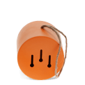 Round bamboo fibre birdhouse - Orange