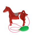 Air-powered trotting horse