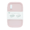 Double wall lunch box with divider - Pink