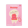 learn sew wooden hand stitch set bunny