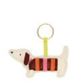 Faux leather keyring - Sausage Dog