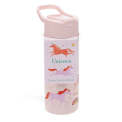 Stainless steel bottle with push button lid 500ml - Unicorn