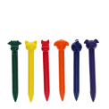 Animal head crayons (set of 6)