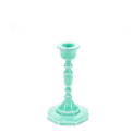 Enamel candlestick (13cm) - Aqua