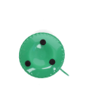 Enamel chamberstick candle holder - Dark green