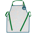 Wipeable cotton children's apron - Fairies in the Garden
