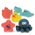 Bath toys (set of 6) - Aquatic animals