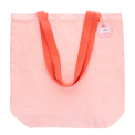 Two-tone cotton tote bag - Pink