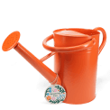 Galvanised steel watering can 4.5L - Orange