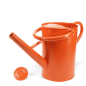 Galvanised steel watering can 4.5L - Orange