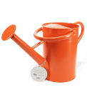Galvanised steel watering can 4.5L - Orange
