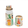 Tube of colouring pencils - Colourful Creatures
