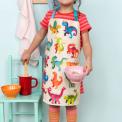 Wipeable cotton children's apron - Baby Dinos