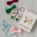 Stitch your own wooden keyring - Butterfly