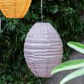 Outdoor solar pendant lantern - Mink grey