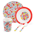 Children's melamine dinner set (5 pieces) - Tilde