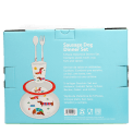 Children's melamine dinner set (5 pieces) - Sunny Sausage Dog