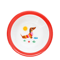 Children's melamine bowl - Sunny Sausage Dog