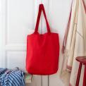 Two-tone cotton tote bag - Red