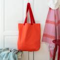  Two-tone cotton tote bag - coral