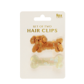 Hair clips (set of 2) - Dog and bone