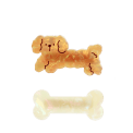 Hair clips (set of 2) - Dog and bone