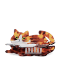 Hair claw clip - Cat