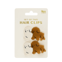 Hair clips (set of 2) - Puppies